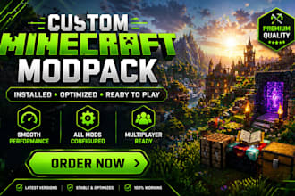 create, optimize and fix modpack minecraft, fabric to forge, server setup,paper