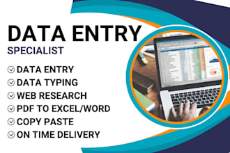 do data entry job accurately and efficiently