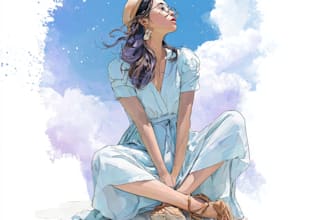 design vector storyboard and watercolor illustration