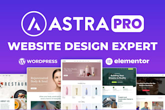 design astra pro wordpress website