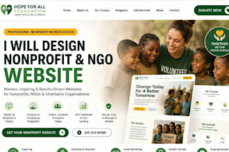 build wix ngo website nonprofit charity donation 501c3 wix fundraising website