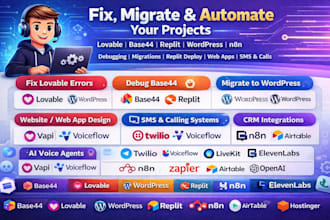 fix lovable error debug base44 migrate replit website design web app inbound sms