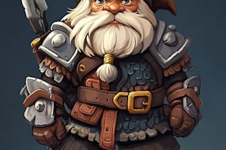 draw 2d game character or 2d game character
