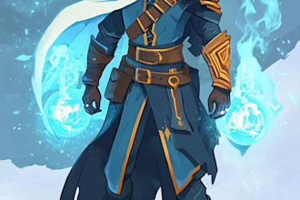 draw 2d game character or 2d game character