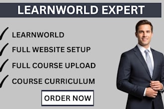 set up your learnworlds course with learnworld course curriculum design, upload