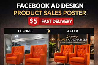 design facebook ad image for product sales