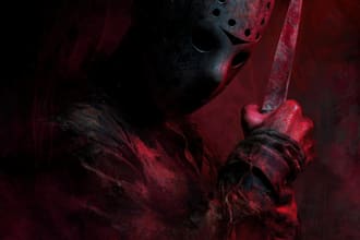 design highly detailed horror gaming youtube thumbnail