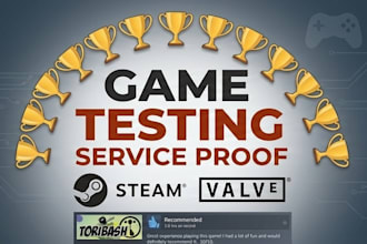 test and review your game on steam or android