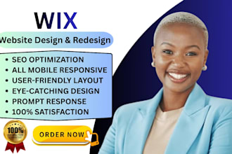 design wix website and redesign business wix website