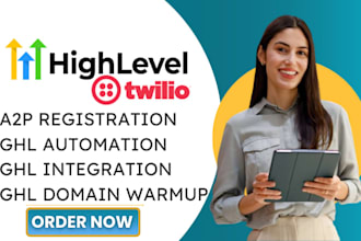 setup twilio gohighlevel, a2p 10dlc registration, SMS automation, domain warmup