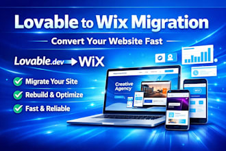 convert  lovable website to wix, wordpress  shopify, lovable dev app, lovable ai