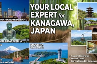 create a custom japan travel plan for tokyo and kanagawa