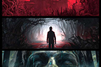 design horror, creepy and scary thumbnails for youtube