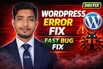 fix wordpress bugs, errors and technical issues