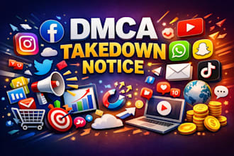 remove harassing defaming copyright infringing negative leaked under dmca post