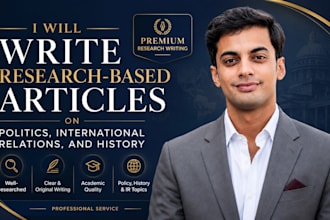 write expert political analysis, international relations, and history articles