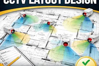 design a professional cctv camera layout