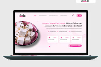 clean and professional web landing page UI UX design in figma