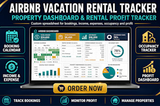 design airbnb vacation rental spreadsheet property tracker rental profit tracker