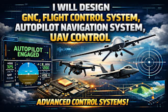design gnc, flight control system, autopilot navigation system, uav control