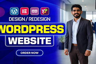 build a wordpress website, business website, or wordpress blog website