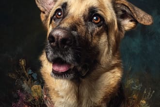 do memorial pet portrait from photo