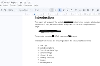 do SEO audits and content writing
