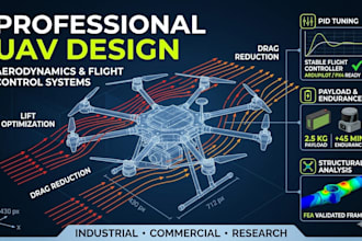 provide professional uav design drone aerodynamics and flight control systems