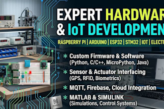 develop custom iot and hardware projects using raspberry pi arduino