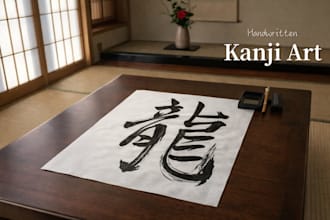 create authentic japanese calligraphy