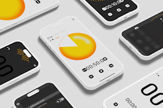 create a clean and professional mobile app UI UX design