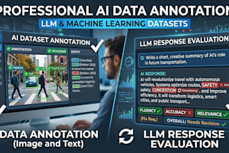 evaluate and annotate ai responses and llm datasets