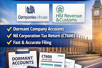 prepare and submit dormant accounts for your UK limited company