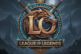 design a unique league of legends style logo for your team or brand