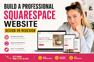 build a professional squarespace website design or redesign squarespace website