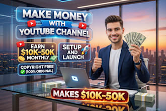 create and setup youtube channel