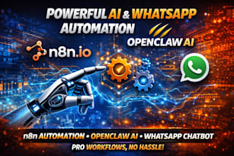 n8n io ai automation open claw whatsapp chatbot n8n automation open claw setup