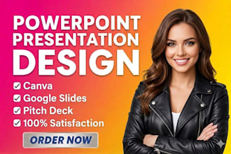 do urgent powerpoint presentation design, investor pitch deck, google slides