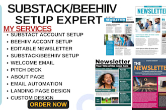 setup substack account substack article page substack beehiiv newsletter