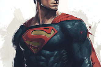 superhero character for comics