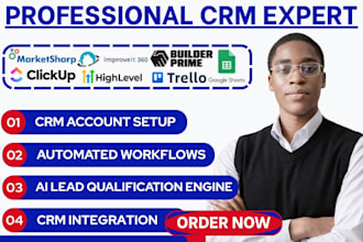 marketsharp improveit360 builder prime go high level clickup trello googlesheet