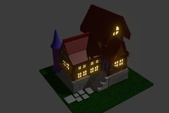 sell a ready made realistic 3d house model