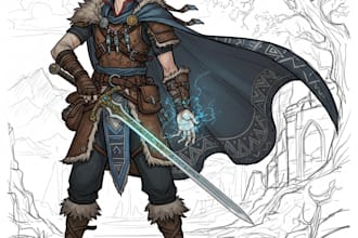 draw your custom dnd character illustration