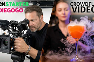 create crowdfunding video and photos for kickstarter, gofundme, indiegogo