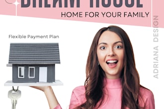 design professional real estate social media posts