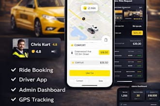develop a taxi booking app like uber or bolt