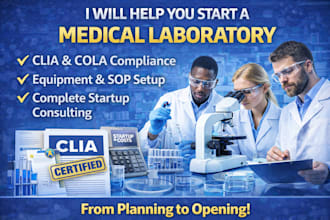 guide you to start a clinical or diagnostic laboratory