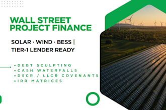 build a bankable green energy and solar financial model