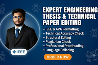 edit your engineering thesis and draft technical research papers