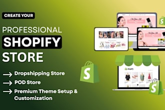 develop a professional pod and branding shopify store